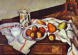 Paul Cezanne Still Life with Peaches and Pears painting